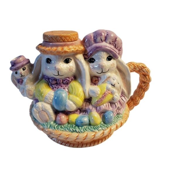 TB Trading Co. Bunny Rabbit Teapot - Picture 1 of 10